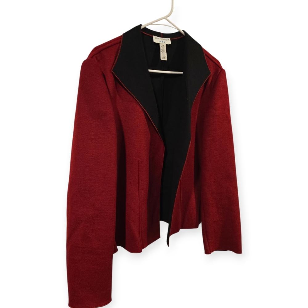 Covington Open Front Wool Blend Blazer Size 18 - image 2